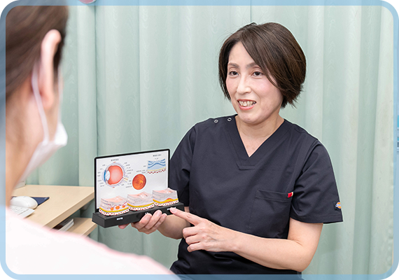 女性院長による丁寧な診察・分かりやすい説明